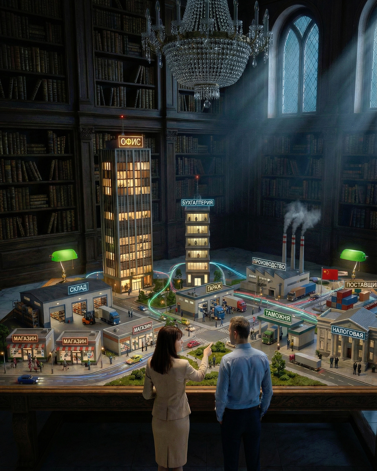 Визуализация сложной структуры организации для эффективного принятия управленческих решений.