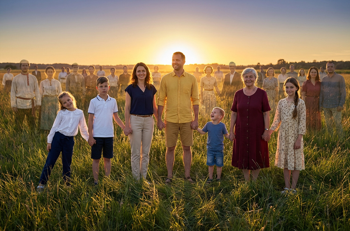 Все члены семьи принадлежат роду — закон принадлежности