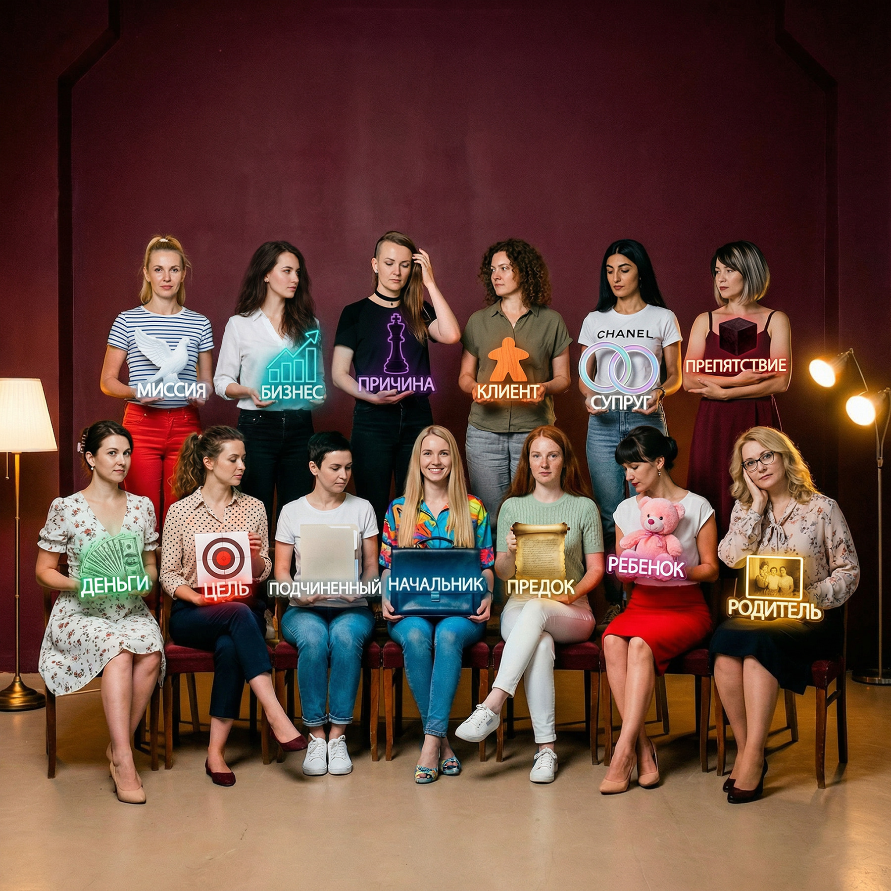 Выбор заместителей на роли в системной расстановке